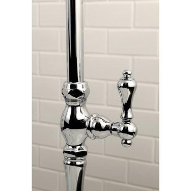 Kingston Brass Vintage Freestanding Tub Filler Package, Polished Chrome Clawfoot Tub Set Kingston Brass